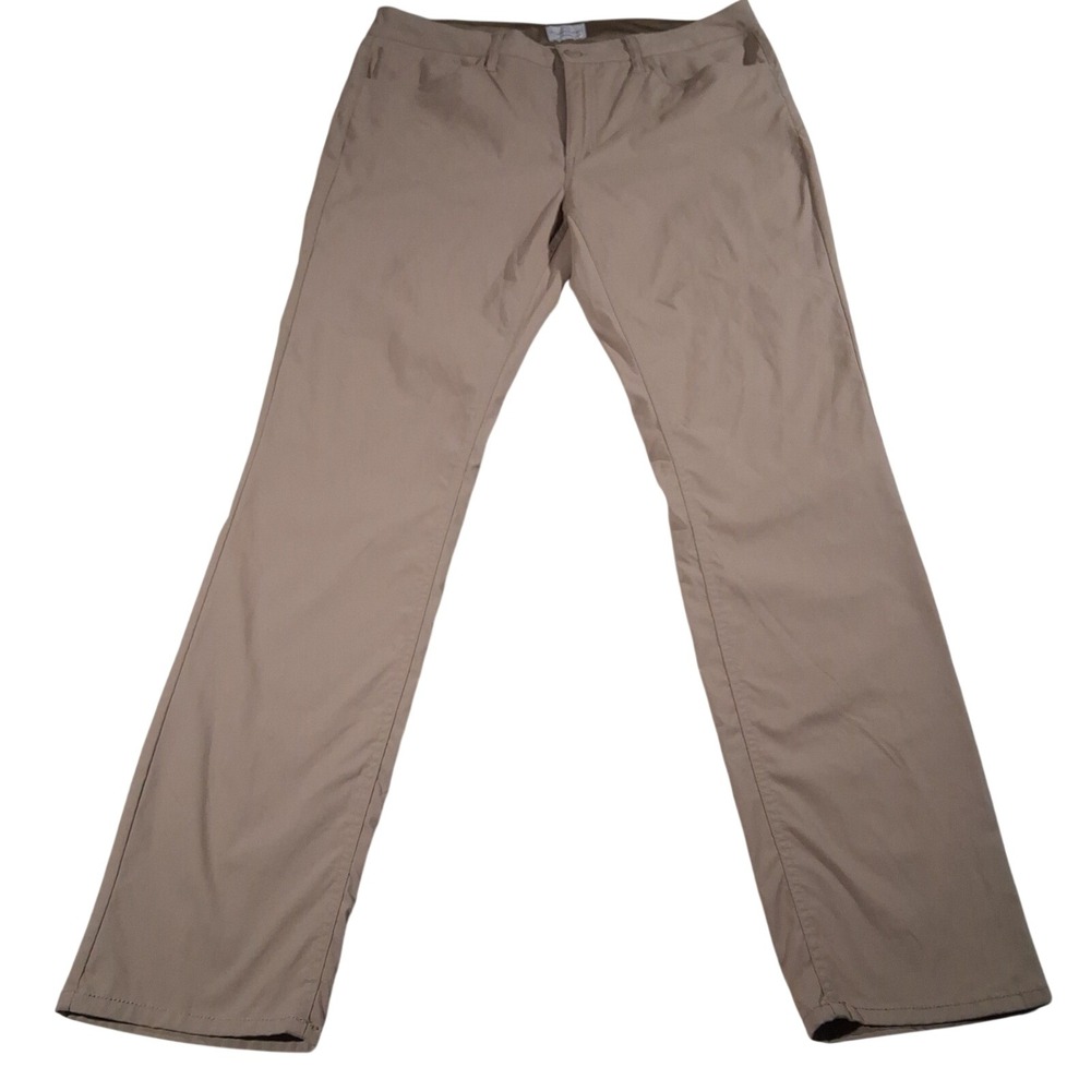 Weatherproof Vintage Mens Straight Fit Stretch Khaki Pants 38x34 Casual Comfort